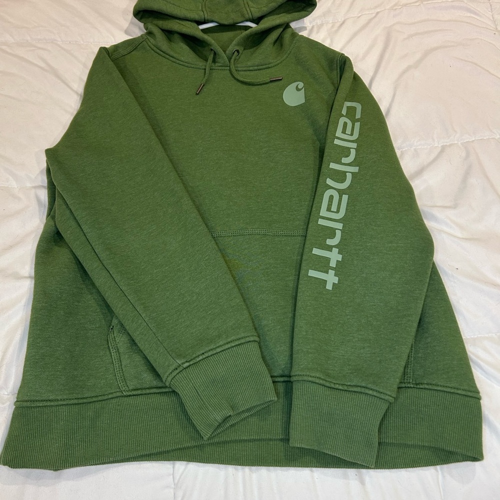 Carhartt Unisex Green Hoodie (YOUTH XL)
